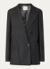 Double-breasted blazer in wolblend - Antraciet