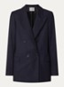 Double-breasted blazer in wolblend - Donkerblauw