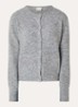 Fijngebreid vest in alpaca wolblend - Grijsmele
