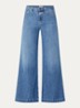 Glow Up high waist flared jeans met medium wassing - Indigo