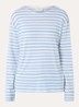 Longsleeve met streepprint  - Lichtblauw