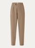 Mawson mid waist tapered fit pantalon in wolblend - Beige