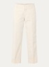 Serandon high waist straight fit cropped chino met steekzakken - Gebroken wit