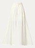 AuraCC LL high waist wide fit palazzo broek met steekzakken - Gebroken wit
