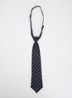 Nilacc stropdas met streepprint - Donkerblauw