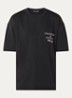 Athletic Inc. T-shirt met logo- en backprint - Zwart