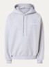 Hoodie met logo- en backprint - Lichtgrijs