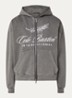 Sweatvest met capuchon en steekzakken  - Middengrijs