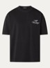 T-shirt met logoborduring - Zwart
