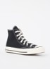 Chuck 70 Hi sneaker van canvas - Zwart