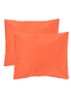 Crisp kussensloop van katoen in 2-pack - Rood