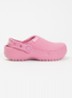 Crafted Clog instapper met gebreid bovenwerk - Roze