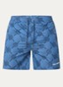 Dotted zwemshorts met stippenprint - Blauw