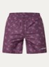 Irregular zwemshort met grafische print - Paars