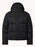 Puffer jack met capuchon - Zwart