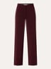 Noemia high waist straight fit pantalon met lurex - Bordeauxrood