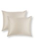  kussensloop van  katoensatijn 300TC in 2-pack - Taupe