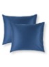  kussensloop van  katoensatijn 300TC in 2-pack - Blauw