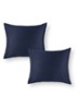  kussensloop van  katoensatijn 400TC in 2-pack - Donkerblauw