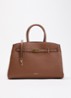 The Midi Hudson handtas met afneembare schouderriem - Hazelnootbruin