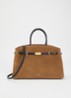 The Midi Hudson handtas met afneembare schouderriem - Lichtbruin