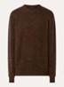 Keagan grofgebreide trui in alpaca wolblend - Bruin