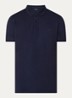 Lupo polo van piqué katoen met logoborduring - Donkerblauw
