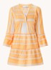 Ella mini strandjurk met print  - Orange