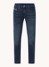 D-Strukt slim fit jeans met steekzakken - Zwart