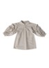 Everoux jurk met ruches - Taupe