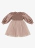 Jurk met tule - Oudroze