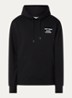 Hoodie met front- en backprint - Zwart