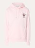 Slogan Rose hoodie met logoborduring - Lichtroze