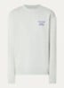 Sweater met front- en backprint - Lichtgroen