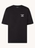 T-shirt met front- en backprint - Zwart