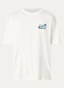 Vine T-shirt borduring - Ivoor