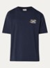 Vine T-shirt borduring - Donkerblauw