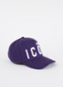 Icon pet met logoborduring - Paars