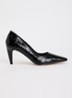 Astrids pump van leer - Zwart