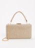 Beaut clutch met afneembare schouderriem - Witgoud