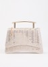Bedazzle handtas met afneembare schouderriem en pailletten - Goud