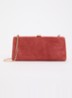 Belinda clutch met afneembare schouderriem - Steenrood