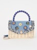 Blooms crossbodytas met afneembare schouderriem - Blauw