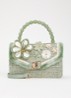Blooms crossbodytas met afneembare schouderriem - Lindegroen