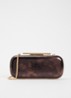 Body clutch van leer - Donkerbruin