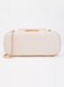 Body clutch van leer - Roségoud