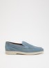 Boltman loafer van leer - Lichtblauw