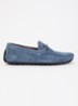Brackon mocassin van leer - Blauw