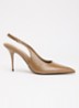 Cai slingback van leer - Camel