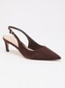 Celinna slingback van lakleer - Bruin
